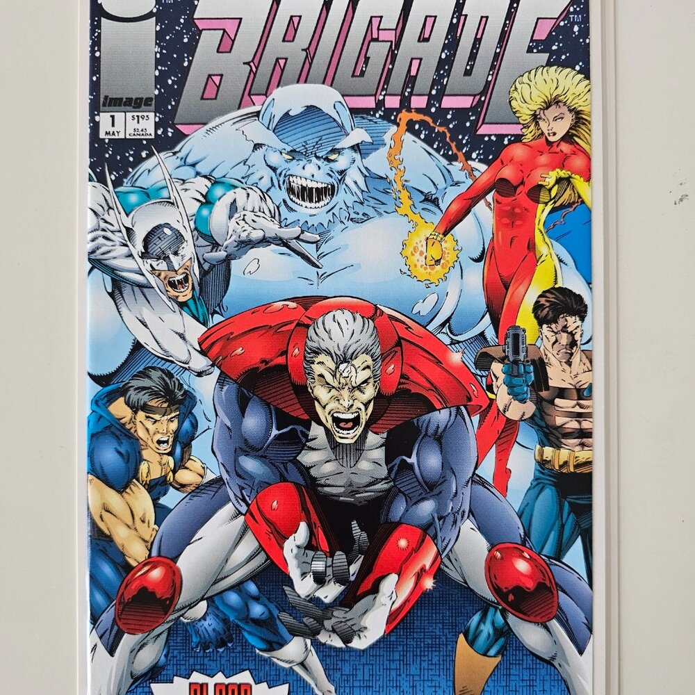 BRIGADE #1 May 1993 Image Comics Blood Brothers Part 1! VF/NM